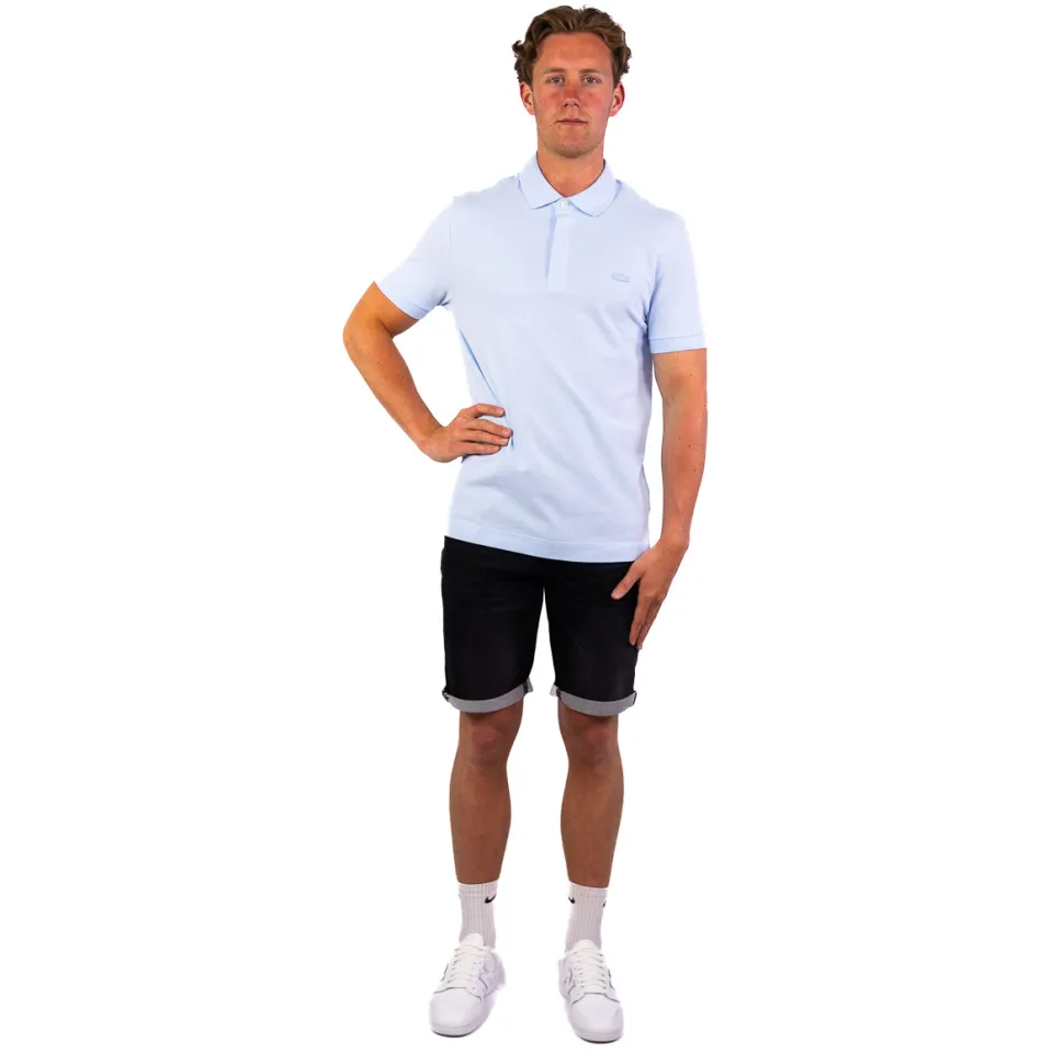 Lacoste Heren Polo's & T-shirts Regular Fit Cotton Blend Polo Shirt - Lichtblauw
