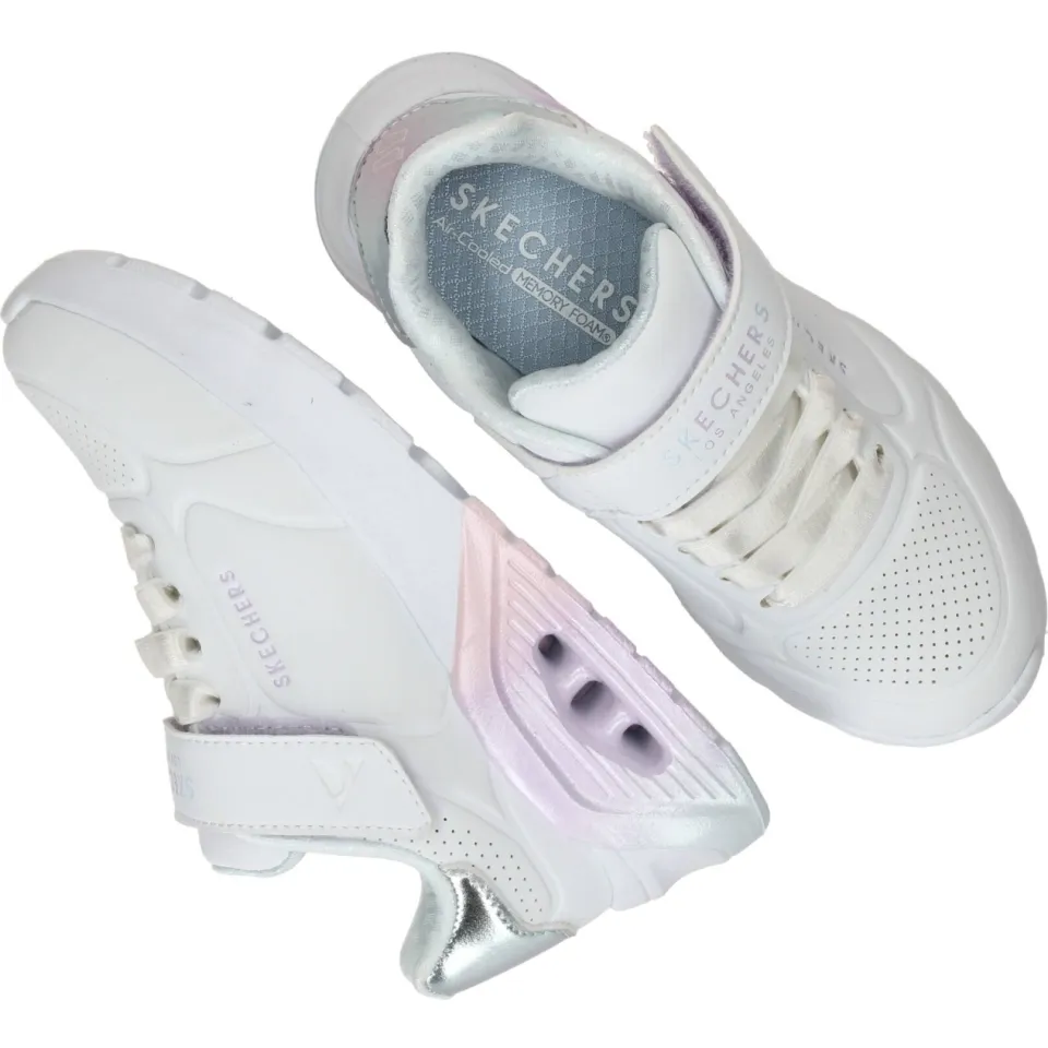 Skechers Uno Lite 2.0 Vivid Metallic sneaker wit, foto 4
