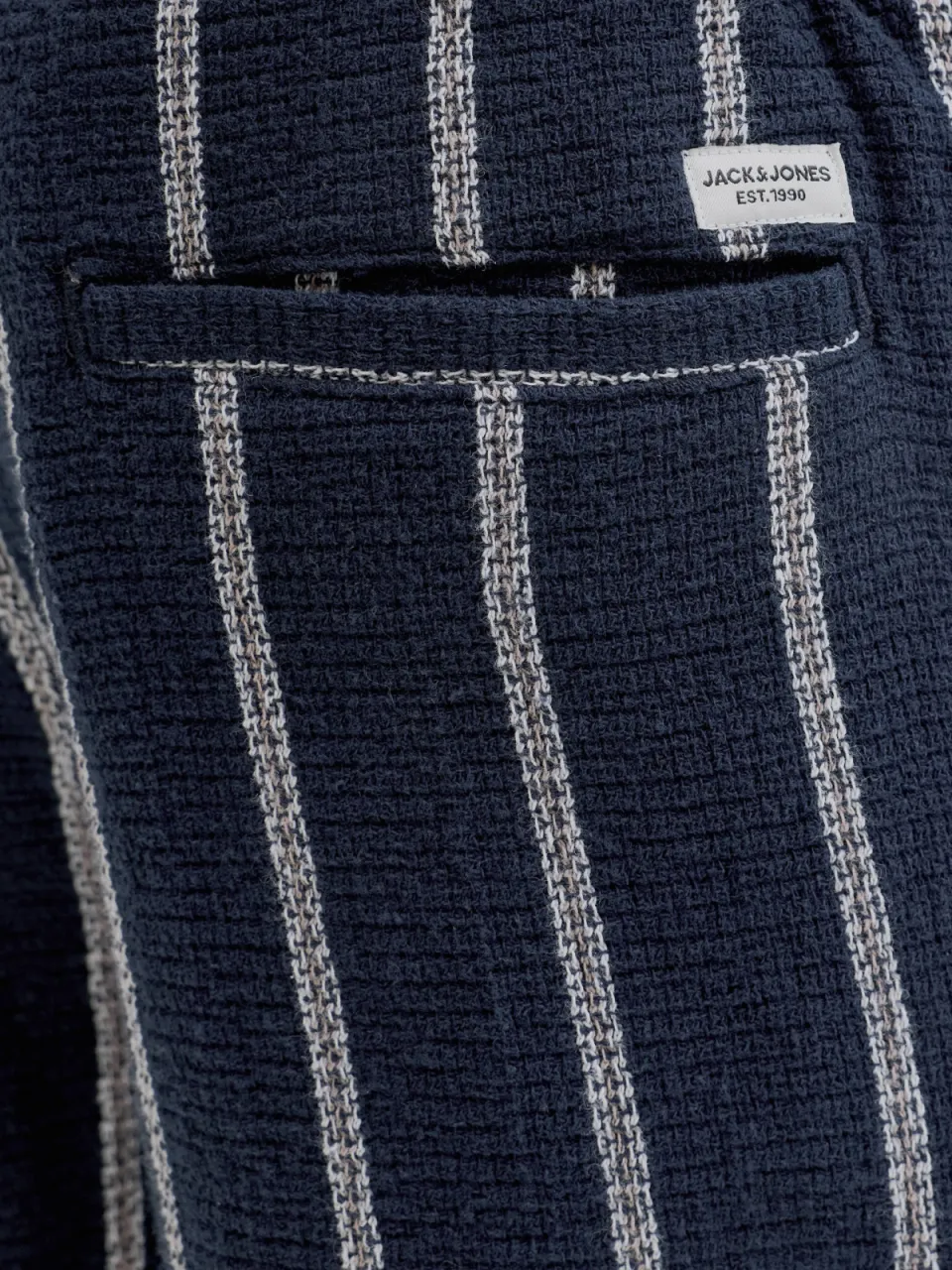 Jack & Jones Junior relaxed gestreepte casual short donkerblauw donkerblauw/wit, foto 7