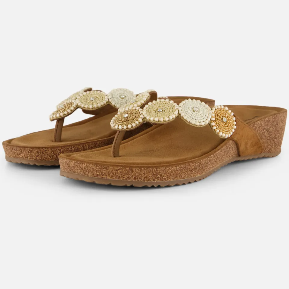 Lazamani Slippers beige Suede, foto 2
