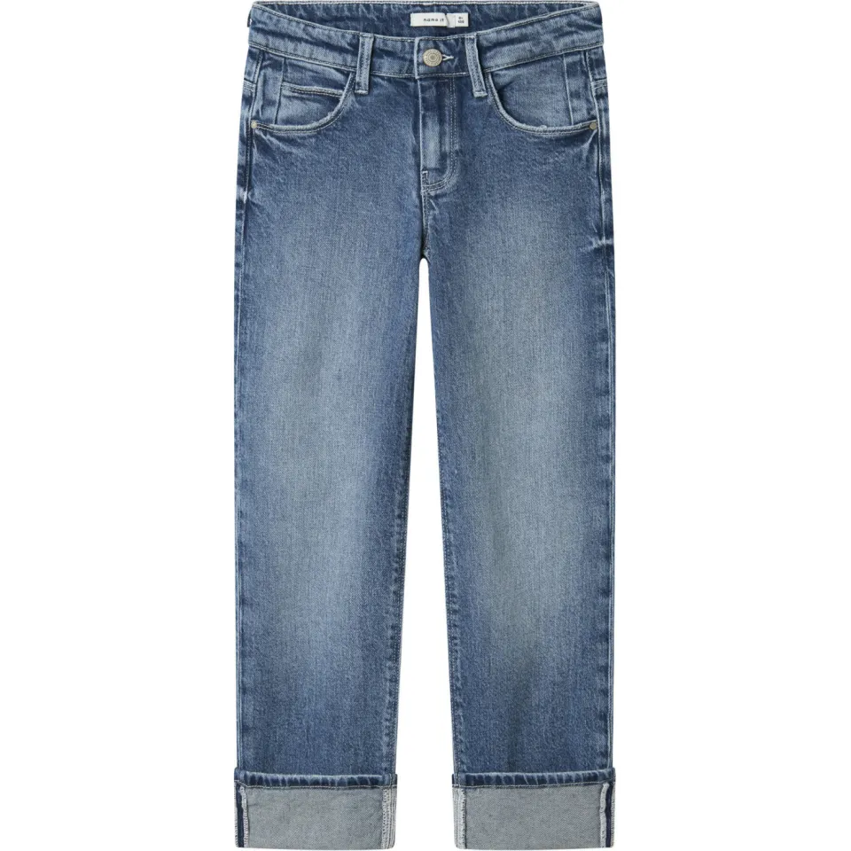 NAME IT KIDS straight leg jeans medium blue denim, foto 2