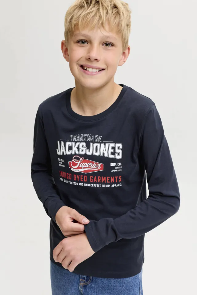 Jack & Jones longsleeve donkerblauw, foto 4