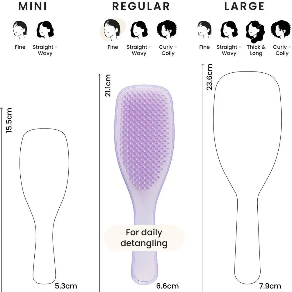 Tangle Teezer Ultimate Detangler Fine & Fragile haarborstel lila, foto 3
