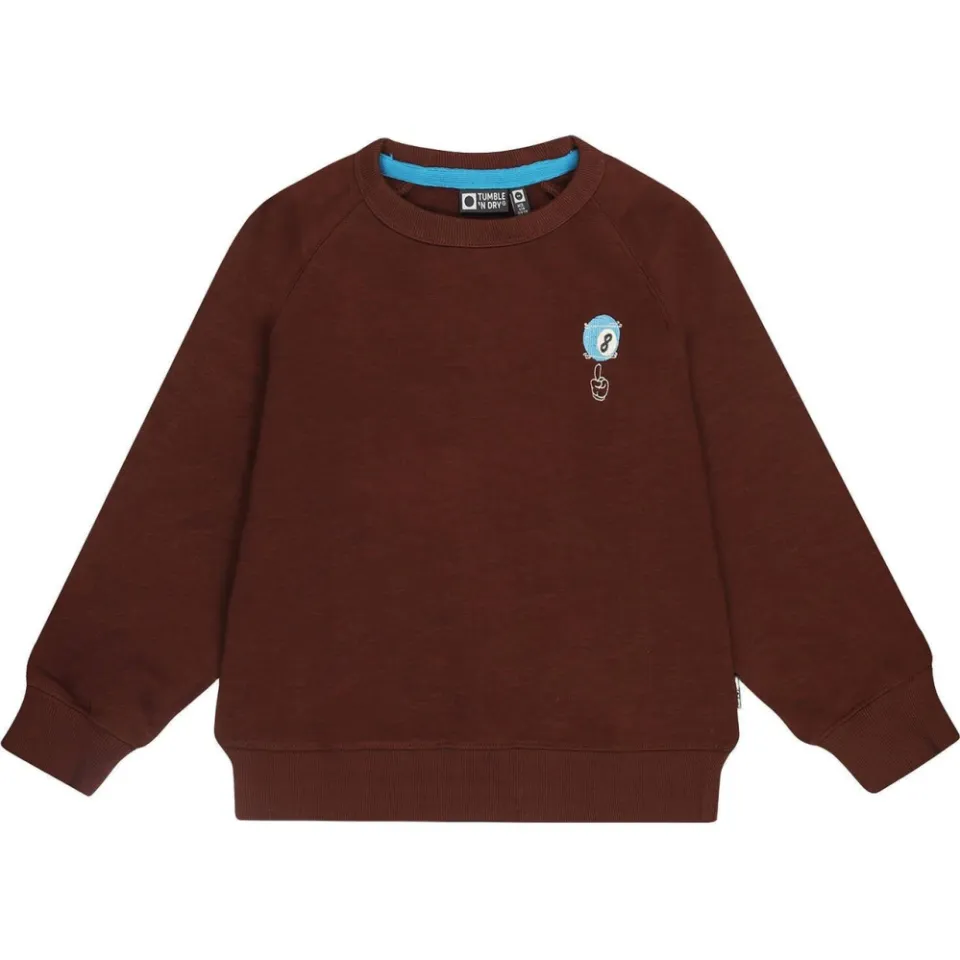 Tumble 'n Dry sweater met borduursels en backprint - donkerbruin, foto 2