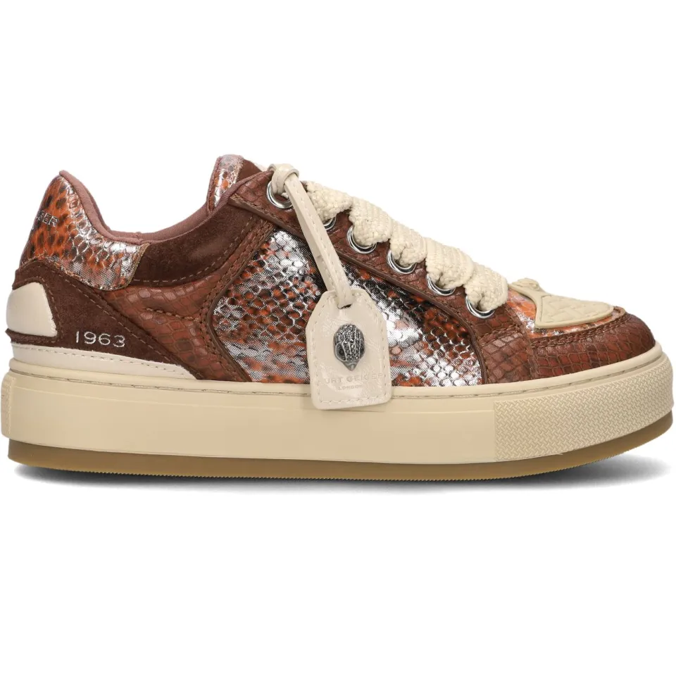 Kurt Geiger Tag leren sneakers - bruin, foto 2