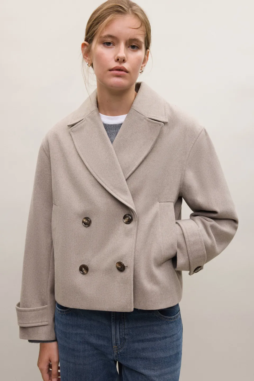 Mango Teen trenchcoat lichtbruin, foto 5