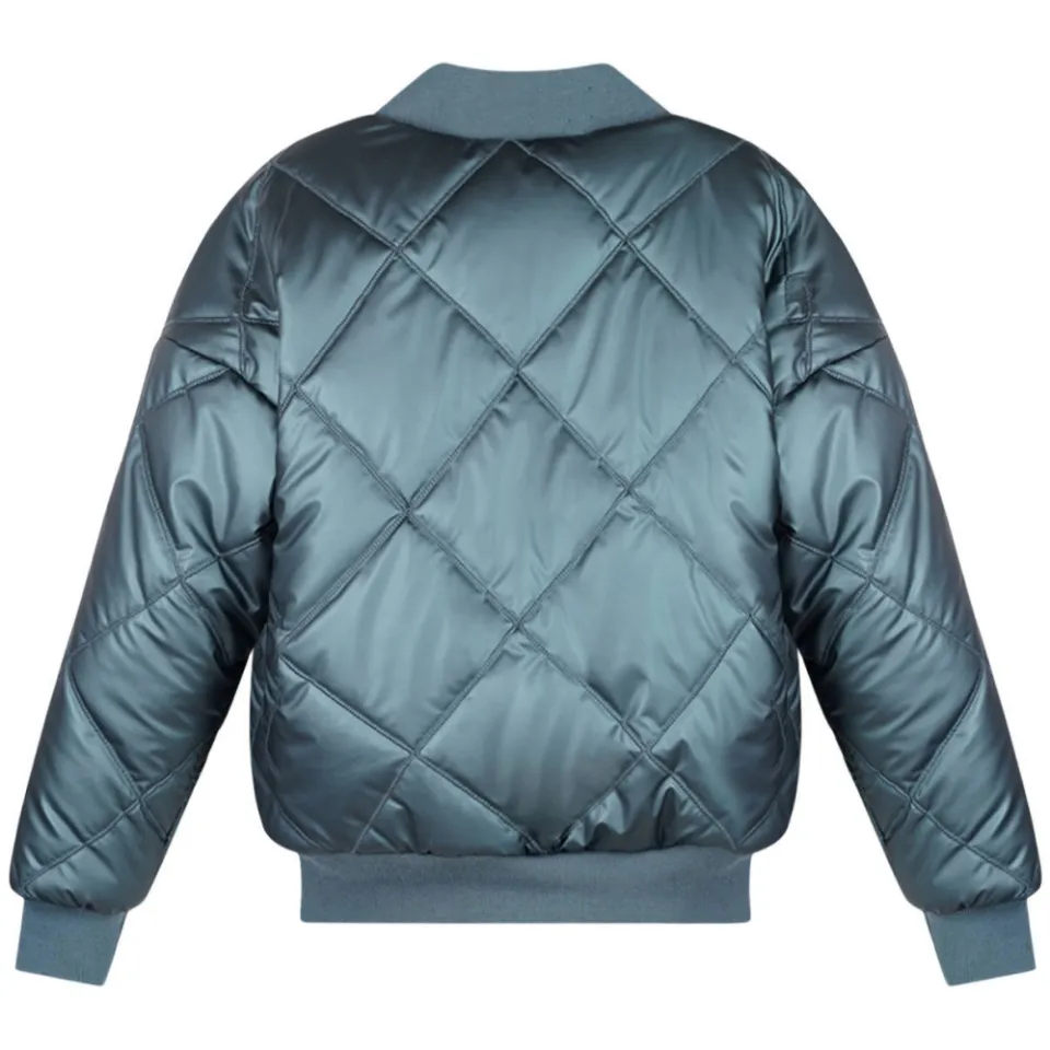 NoBell’ teddy reversible bomberjack blauw, foto 4