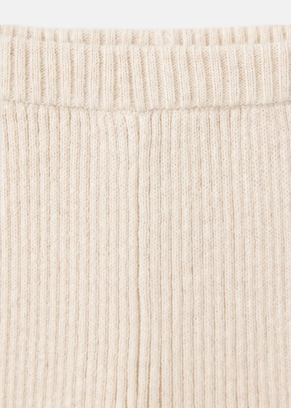 Mango wide leg casual broek beige, foto 5