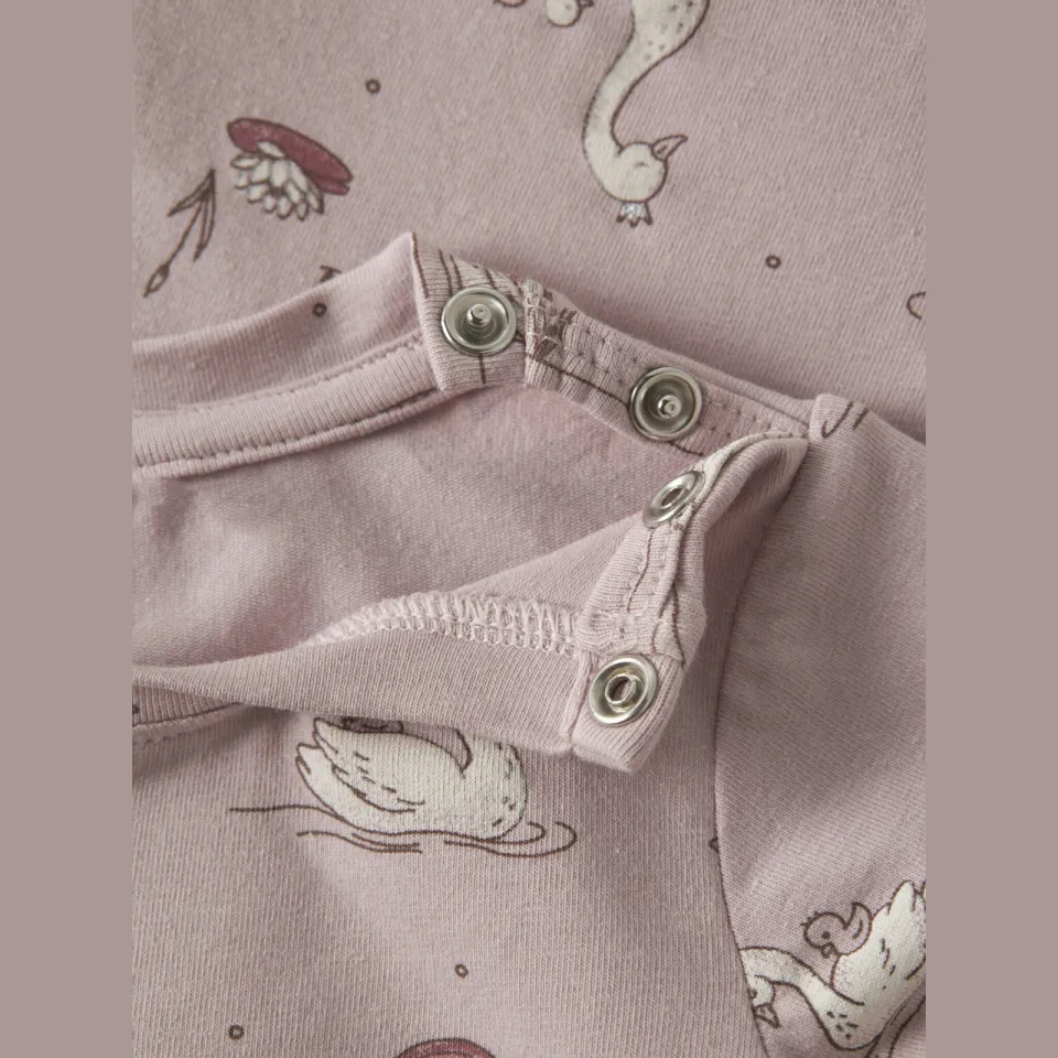 GUPPY BABY romper met print - lichtroze Meisjes Stretchkatoen Ronde hals, foto 4