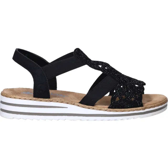 Rieker sandalen zwart