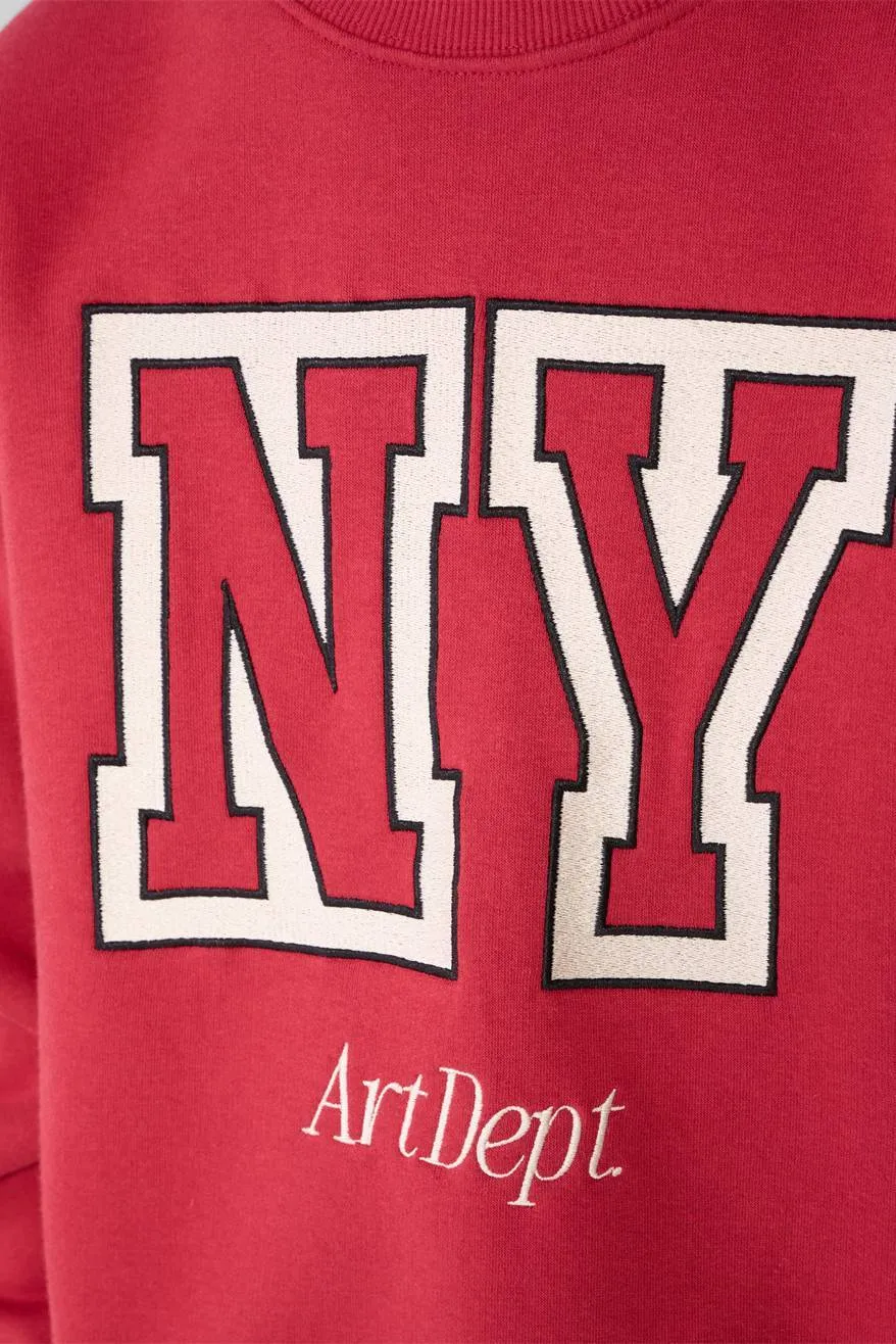 Shoeby oversized sweater met tekst - rood, foto 8