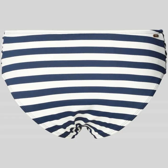 Barts Mid waist bikinibroekje met labeldetail model 'Yadbor' marineblauw, foto 2