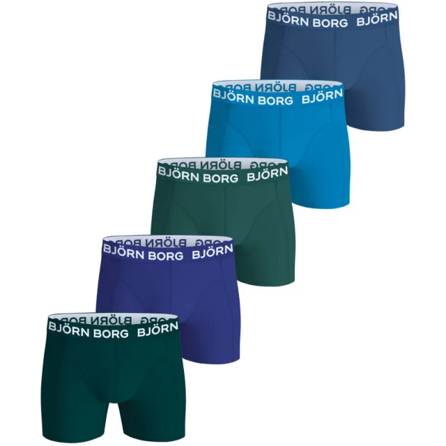 Björn Borg boxershorts blauw groen 5-pack, foto 2