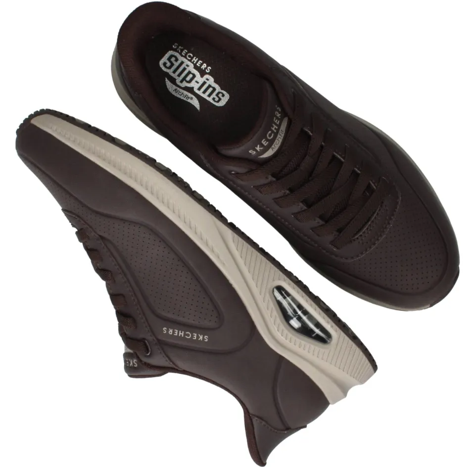 Skechers Slip-Ins Arch Fit Uno sneaker bruin, foto 4