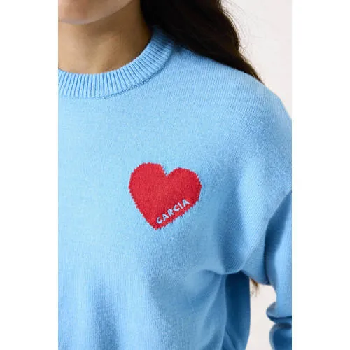 Garcia trui blauw fijn gebreid, foto 4