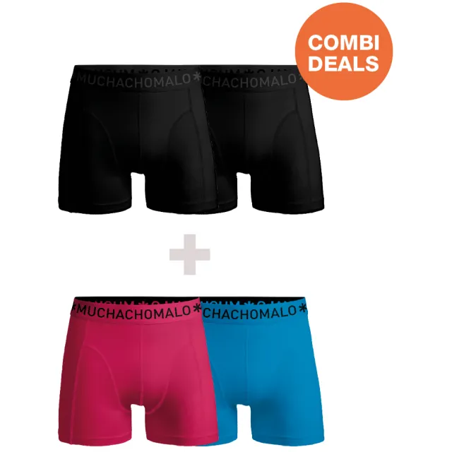 Muchachomalo Heren 2+2-pack Boxershorts Veelkleurig