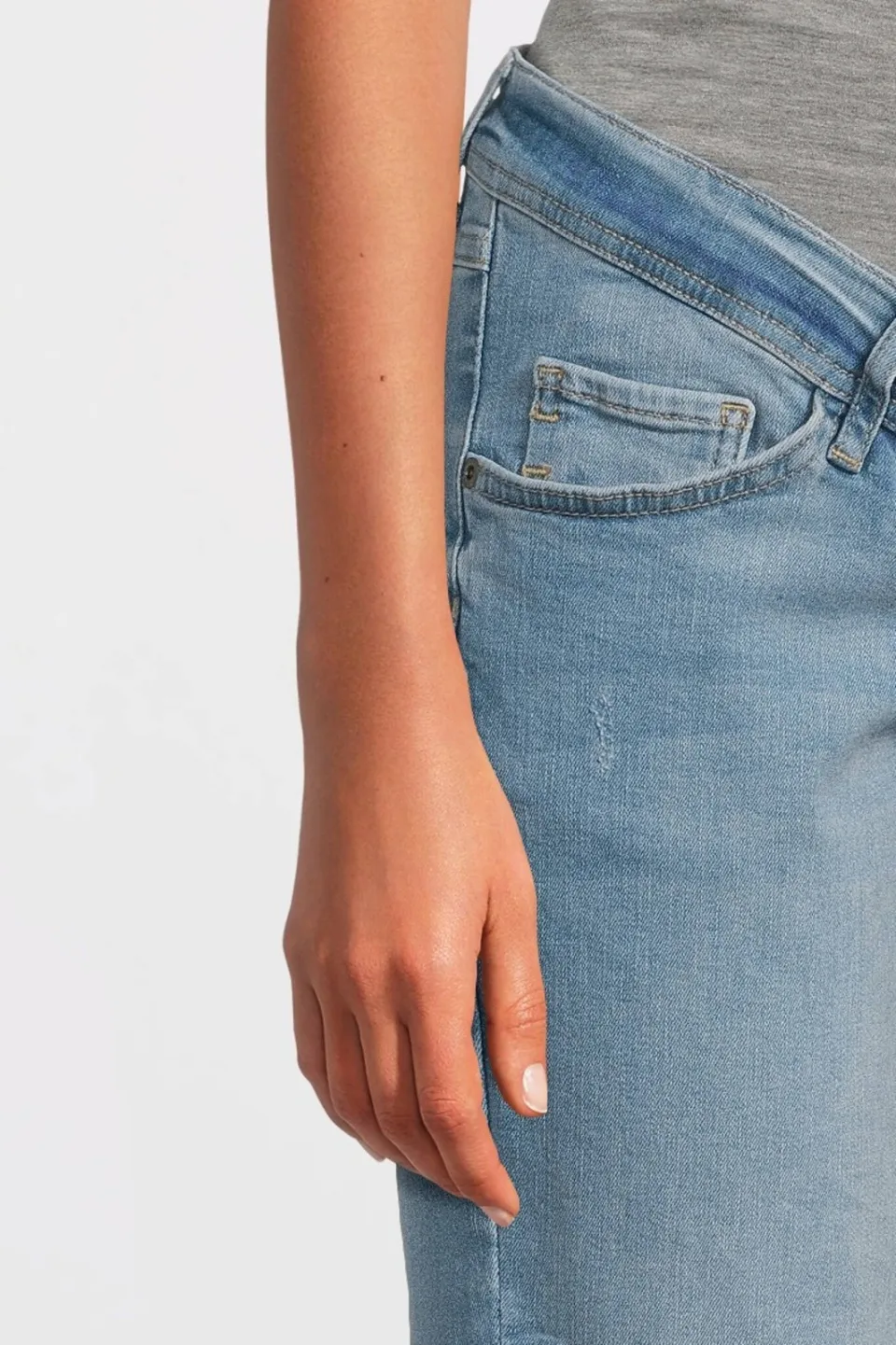 LOVE2WAIT straight leg zwangerschapsjeans light wash, foto 7