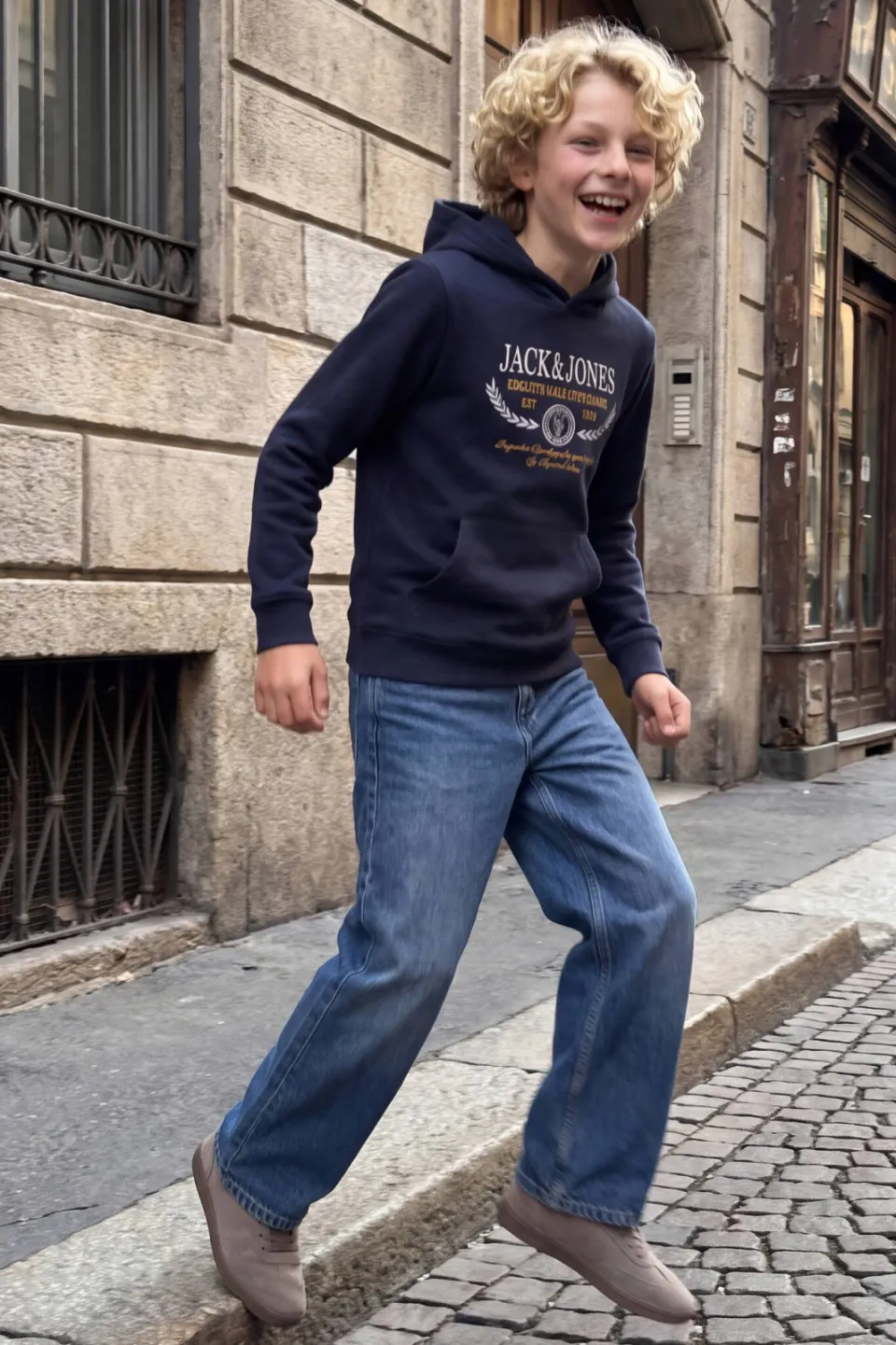 Jack & Jones JUNIOR barrel jeans - blue denim, foto 3