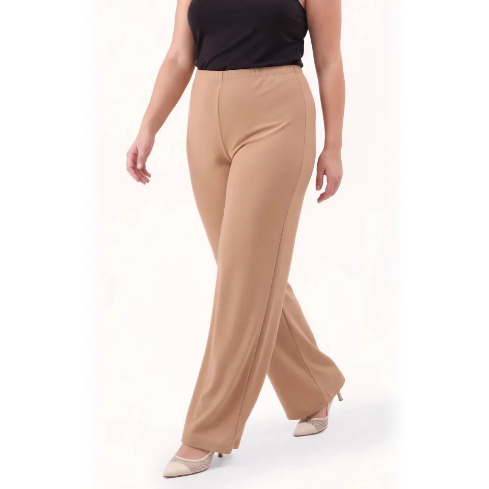 Yoek Pantalon straight ECO VERO lange broek lichtbruin bruin, foto 3