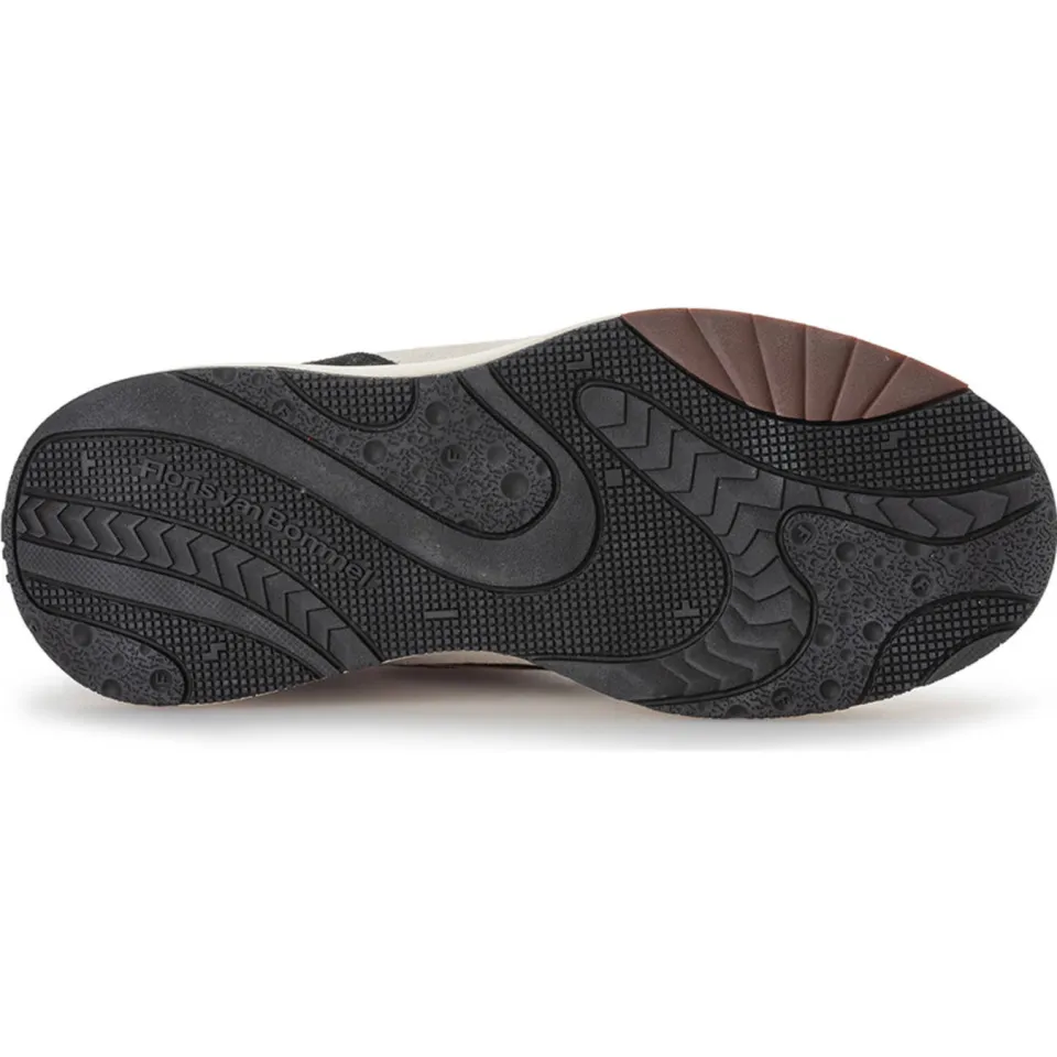 Floris Van Bommel Suvi 02.10 gevoerde leren sneakers wit/panter, foto 3