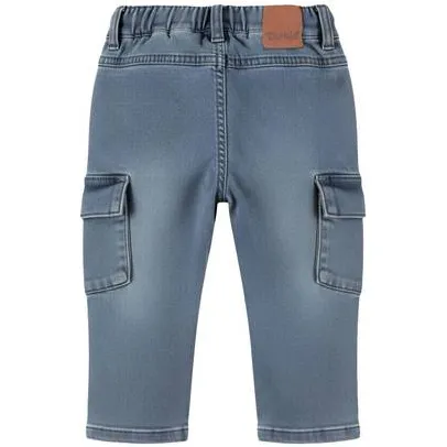 Dirkje tapered cargo jeans - denim mid. blue, foto 2