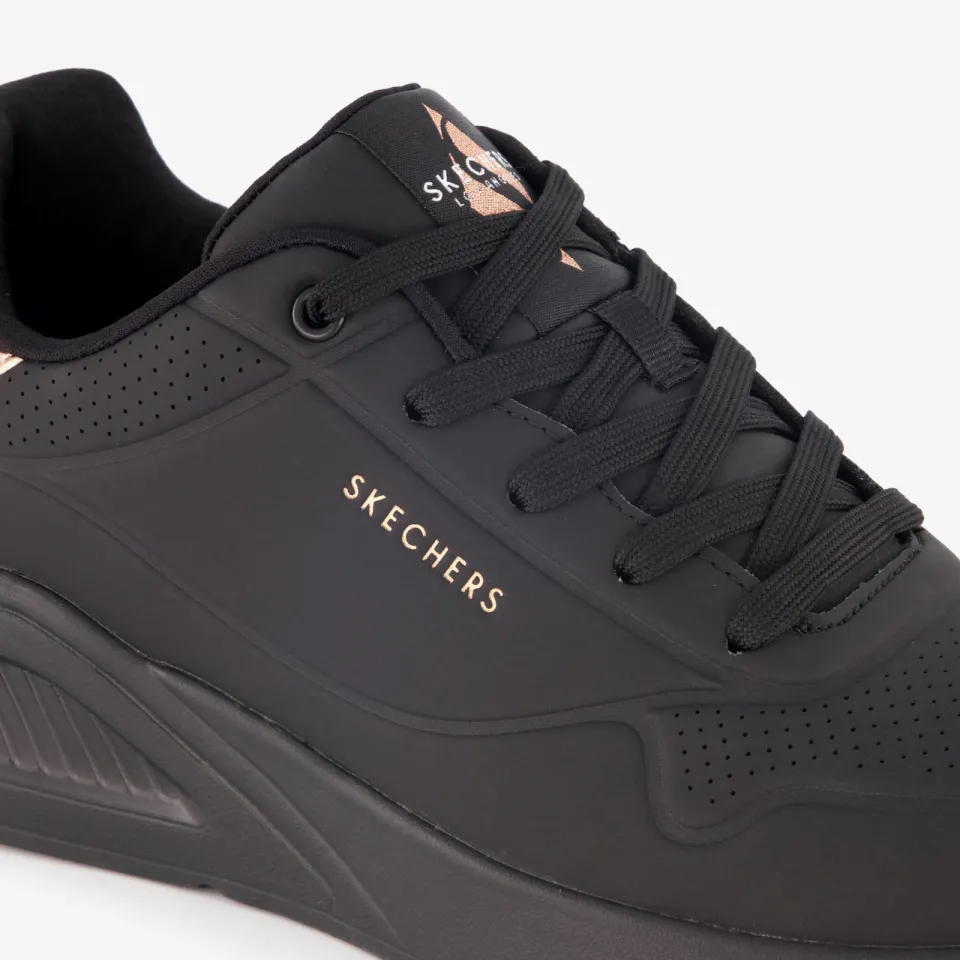 Skechers Uno Lite dames sneakers zwart, foto 7