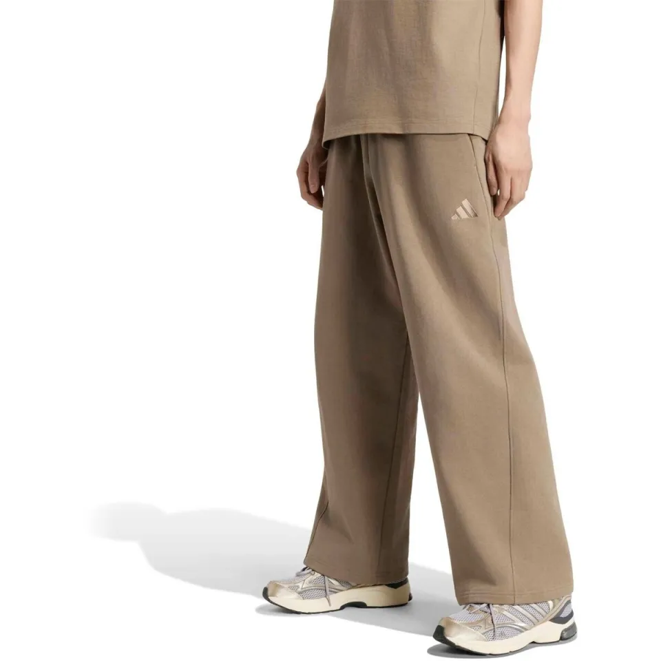 Adidas Kit Small Logo Wide joggingbroek beige, foto 3