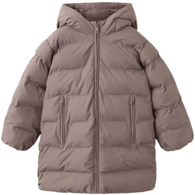 Mango Kids gewatteerde winterjas bruin