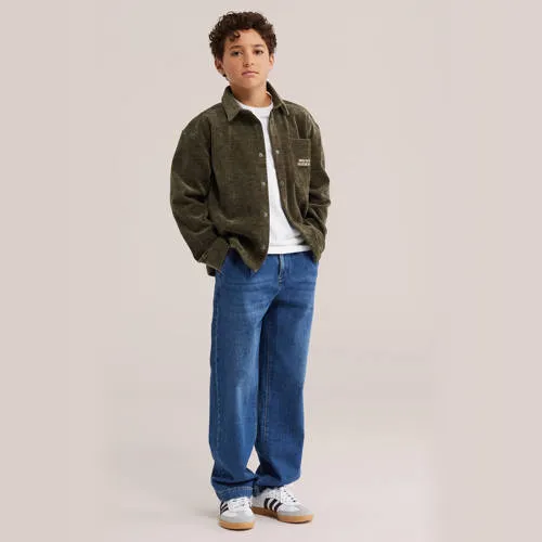 WE Fashion relaxed fit overshirt - groen, foto 3