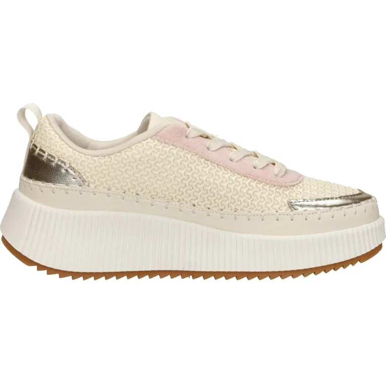 Sub55 lage sneakers beige leer
