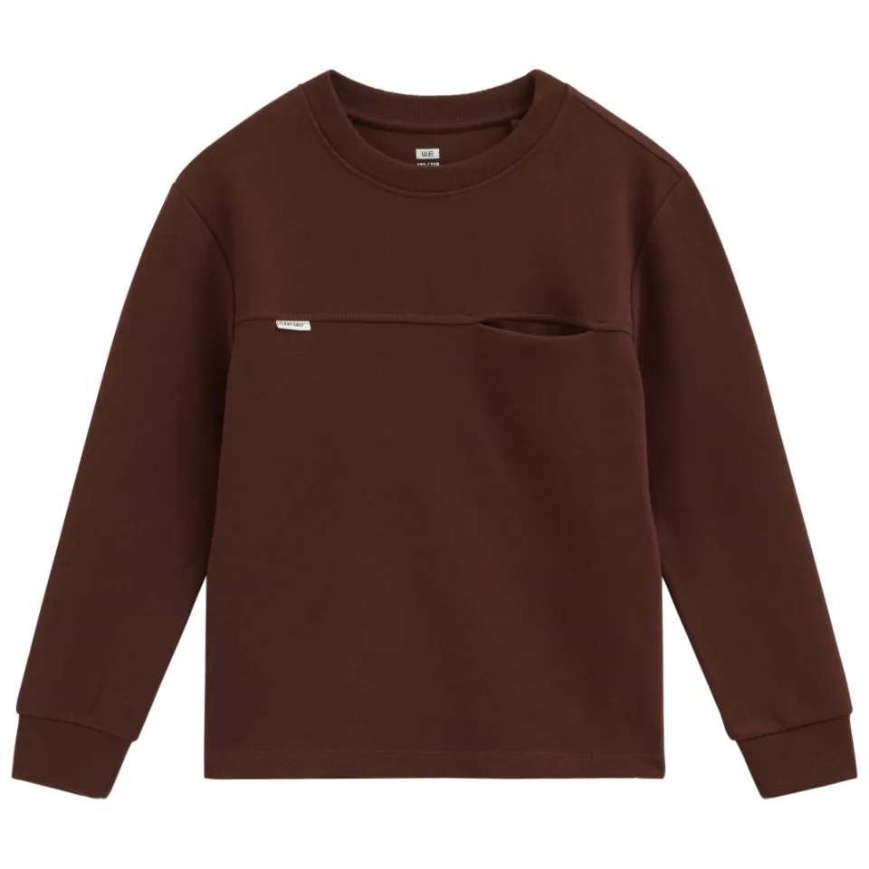 WE Fashion longsleeve bruin, foto 2