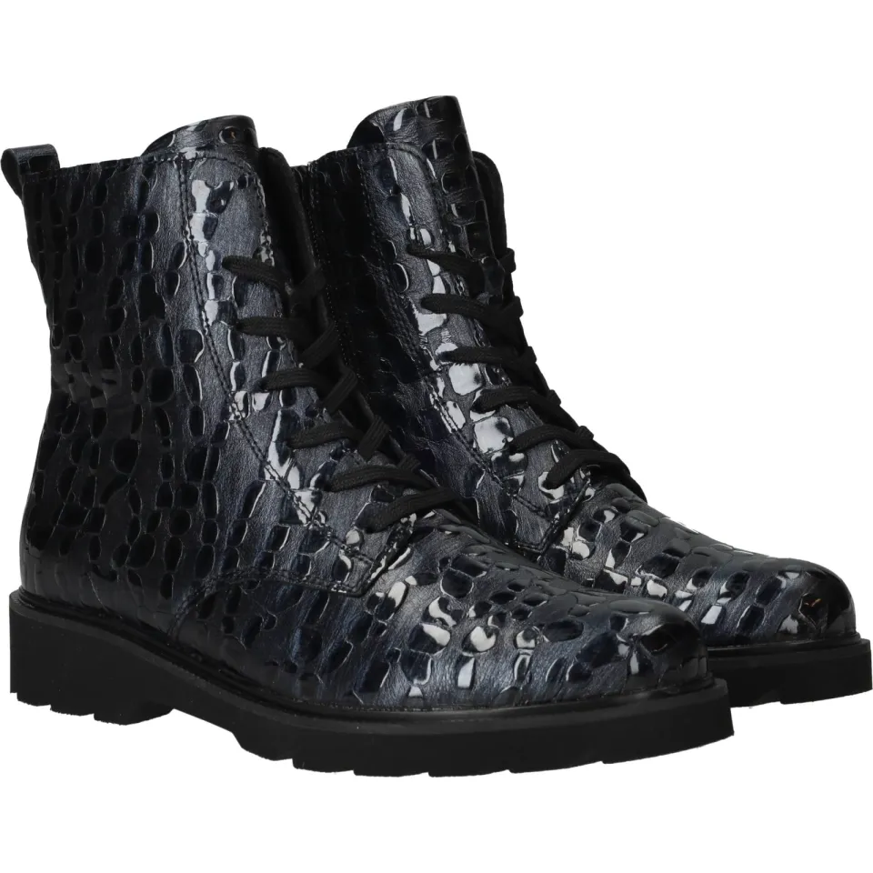 Remonte veterboots blauw lak, foto 3