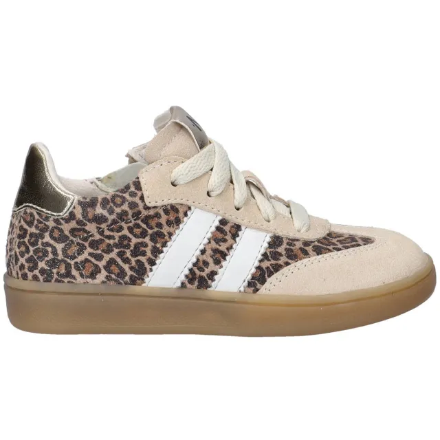 Nelson Kids suède sneakers leopard