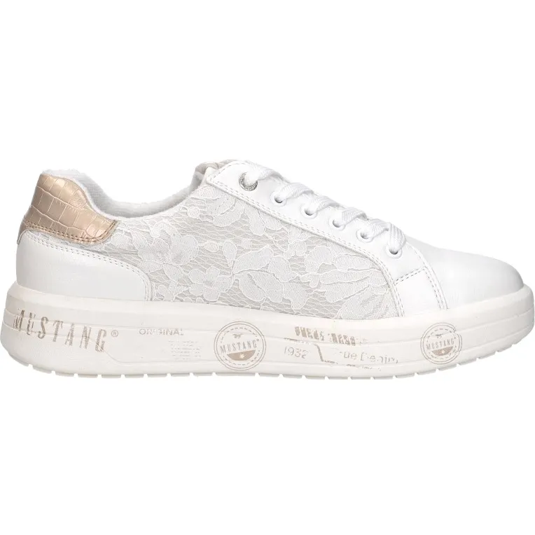 Mustang sneakers laag wit