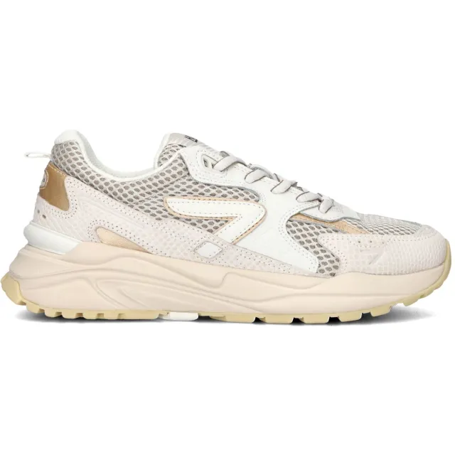Hub Grid-W lage sneakers beige