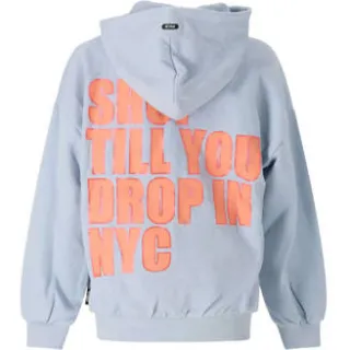 Retour Jeans boxy hoodie met backprint - lichtblauw Sweater Backprint, foto 2