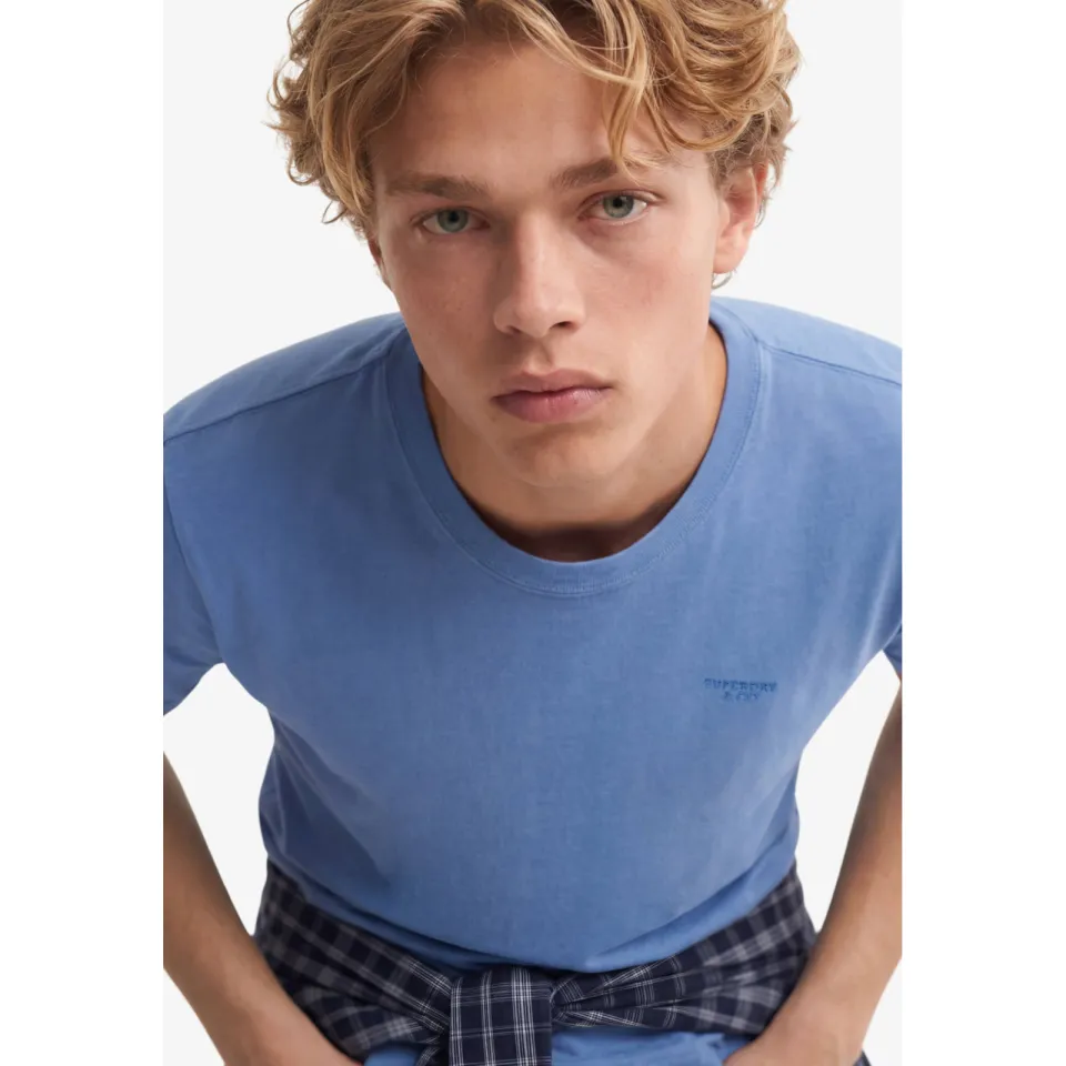 Superdry slim fit gemêleerd T-shirt - blauw, foto 6