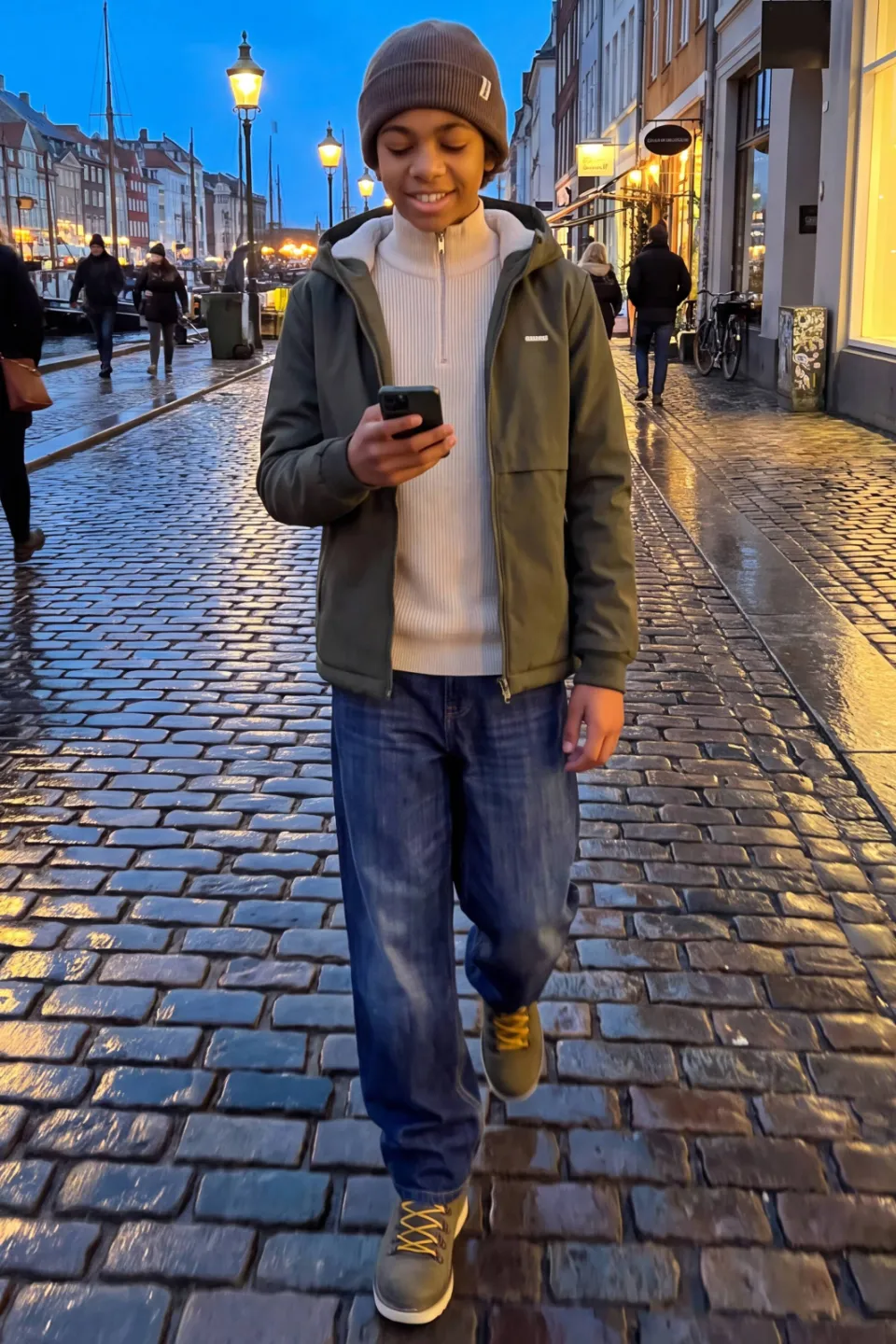 Jack & Jones winterjas donkergroen, foto 6