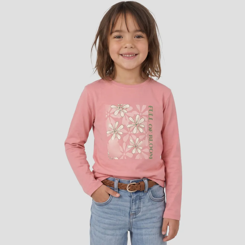 Orange Stars longsleeve met print roze, foto 4