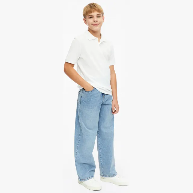 s.Oliver baggy wide leg jeans Light blue denim