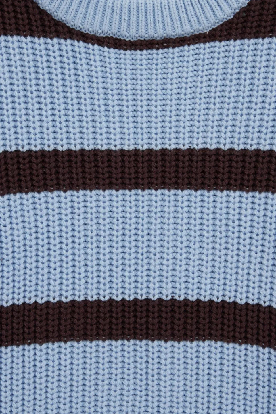 WE Fashion katoenen gebreide gestreepte trui - blauw, foto 6