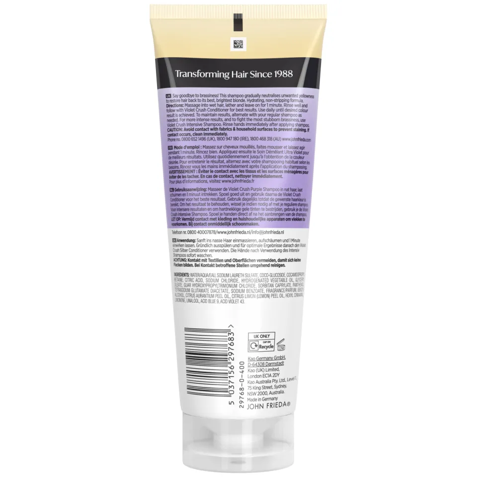 John Frieda Violet Crush purple shampoo, foto 4