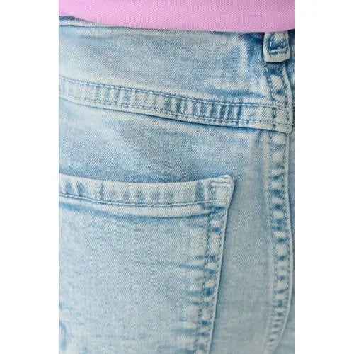Shoeby wide leg regular waist jeans light blue denim, foto 7