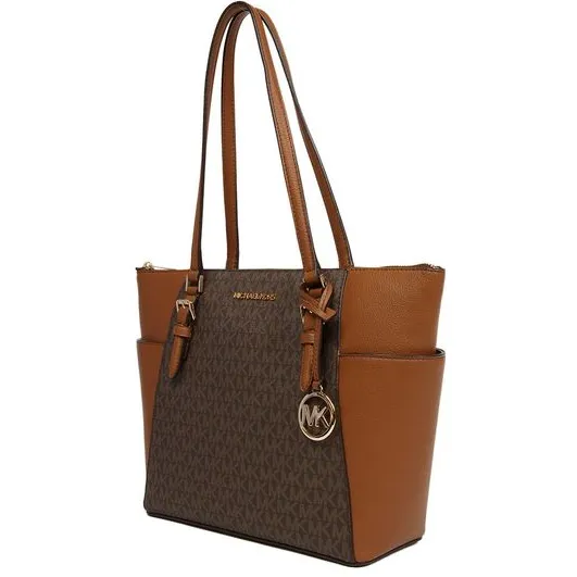 Michael Kors Charlotte schoudertas bruin, foto 3