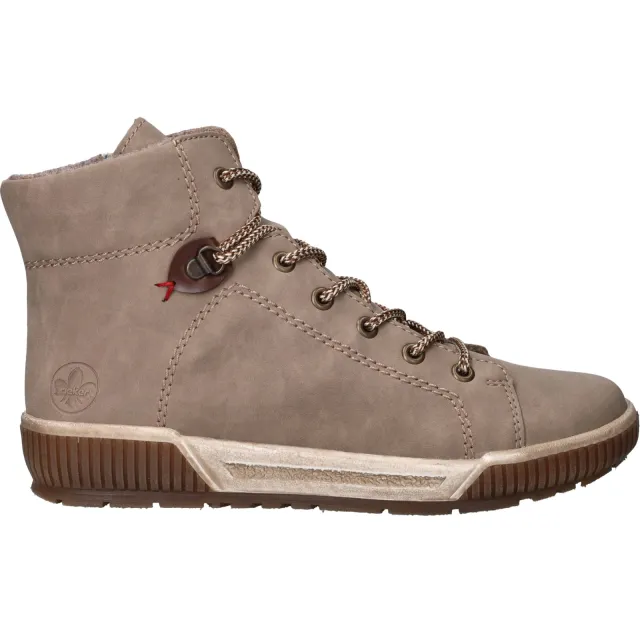 Rieker hoge veterboots beige