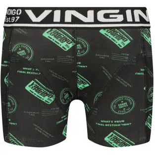 Vingino boxershorts set van 7 groen met print, foto 3
