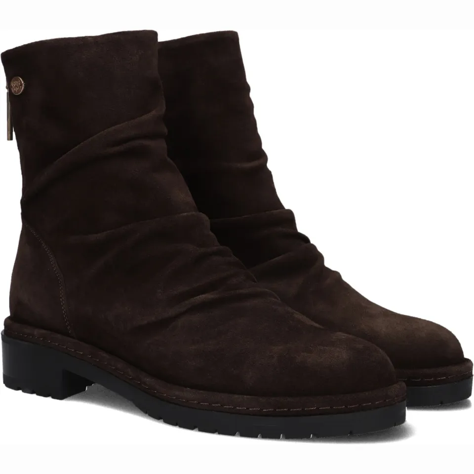 Fred de la Bretoniere Flint Jimmy leren suède enkelboots - donkerbruin, foto 3