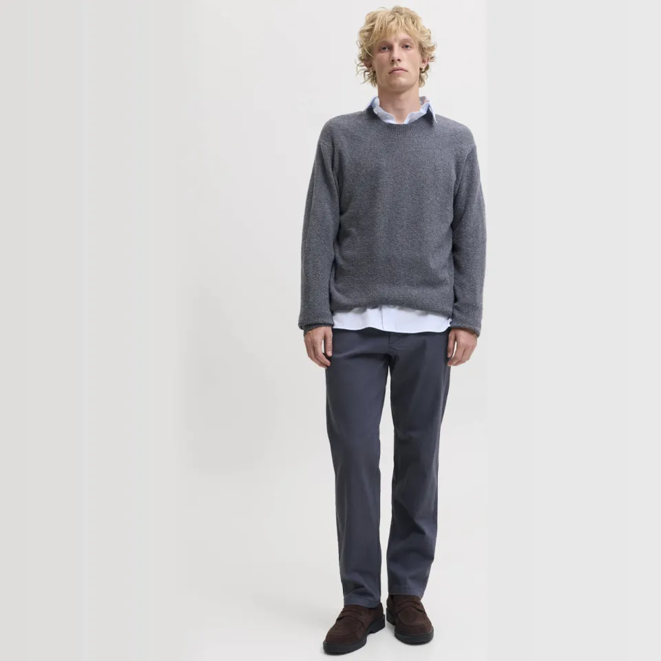 Jack & Jones JPSTKANE DAVE relaxed fit chino donkergrijs Navy Blazer