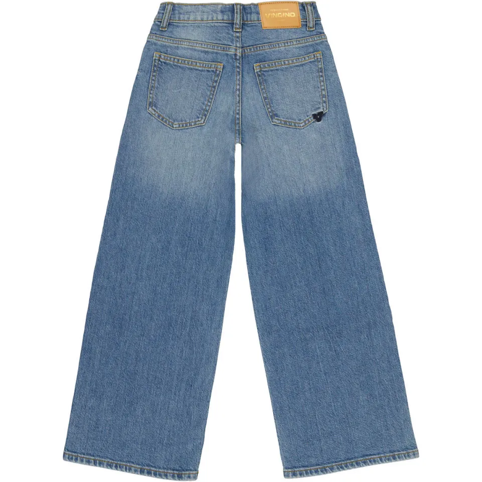 Vingino wide leg jeans - blue vintage, foto 3