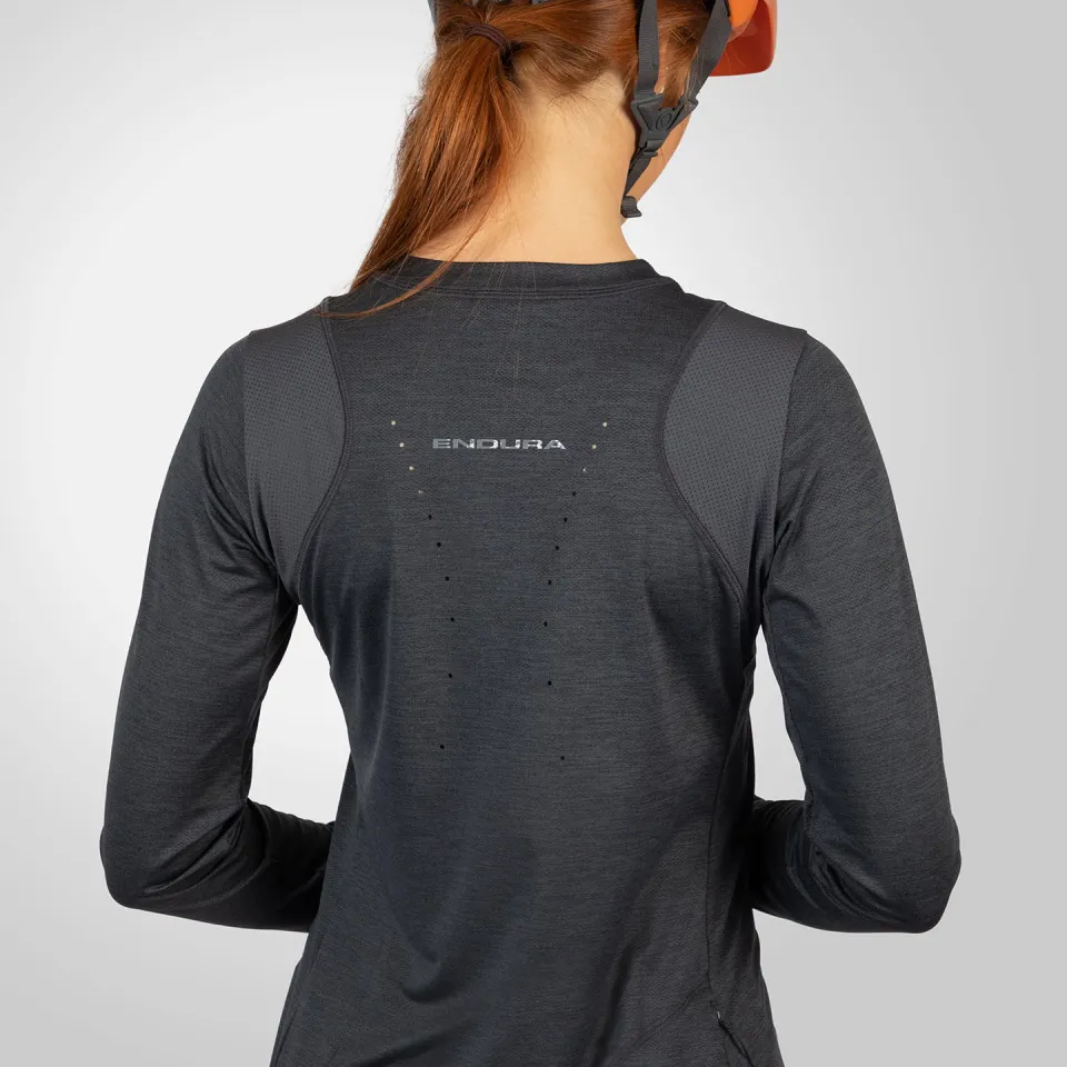 Endura Dames Langarm Singletrack Jersey grijs, foto 4
